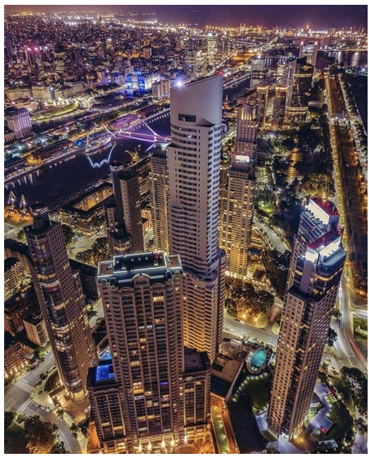 a night view of buenos aires