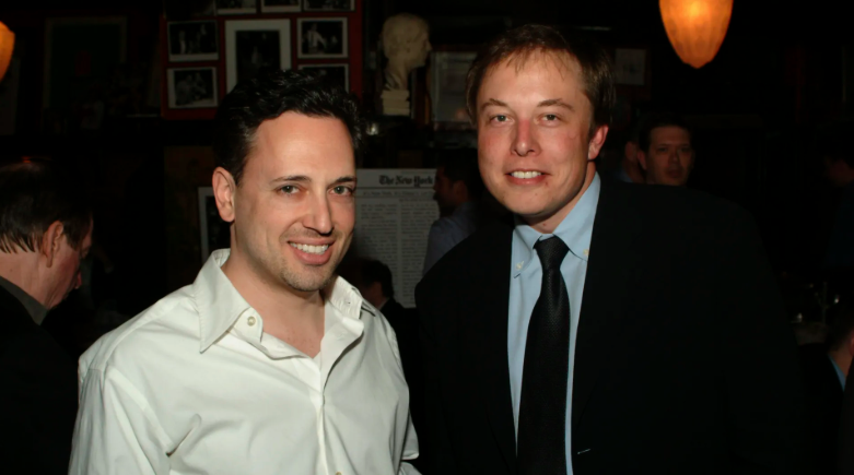 sacks and musk at a party when they were young